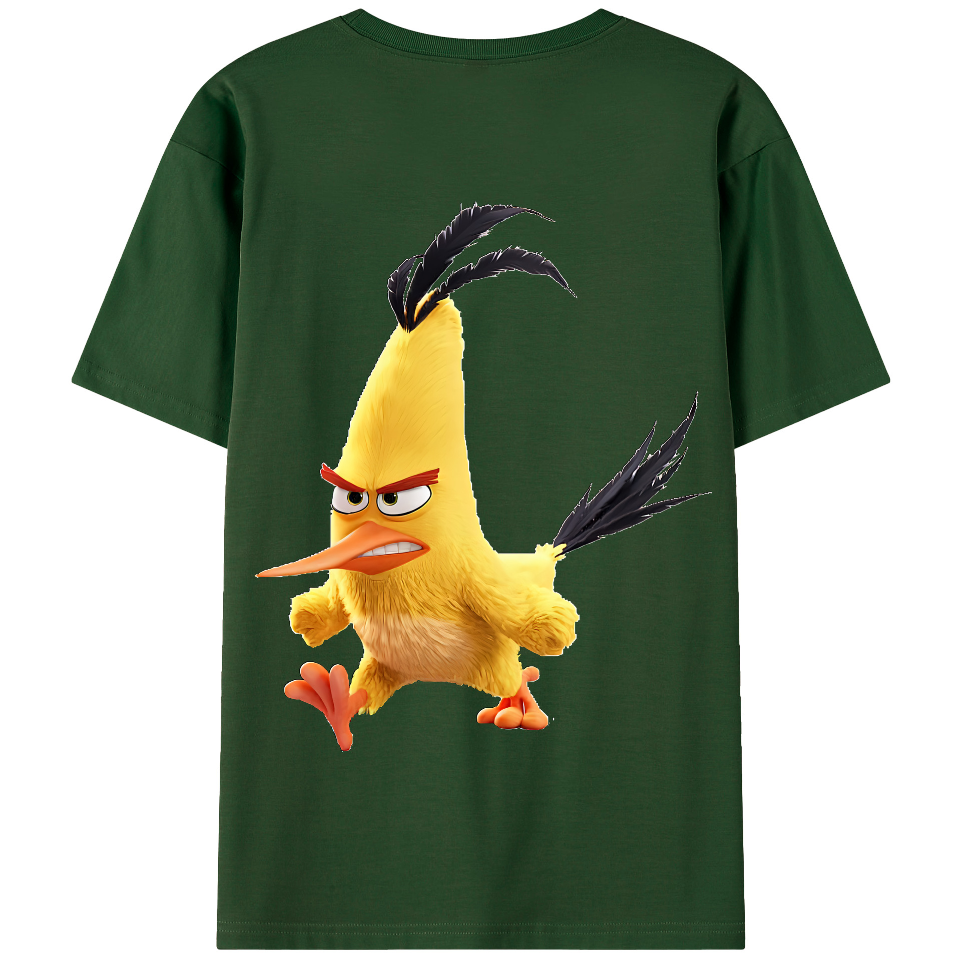 （画像用） Angry Birds アングリーバード 綿100％半袖Tシャツ（背面プリント）